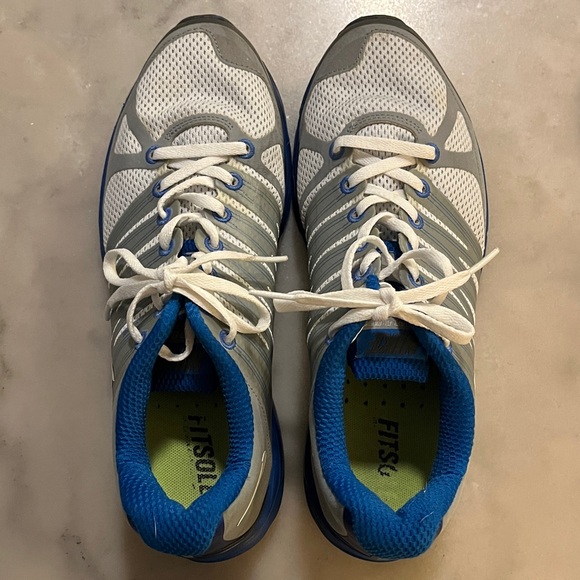 Nike Fly Wire VT3 Lunarlon Gray and Blue Athletic Shoes Sneakers - Picture 4 of 11